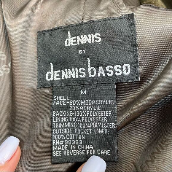 Ladies Dennis by Dennis Basco Brown Faux Fur Jacket with Hood Size Medium - Picture 5 of 8